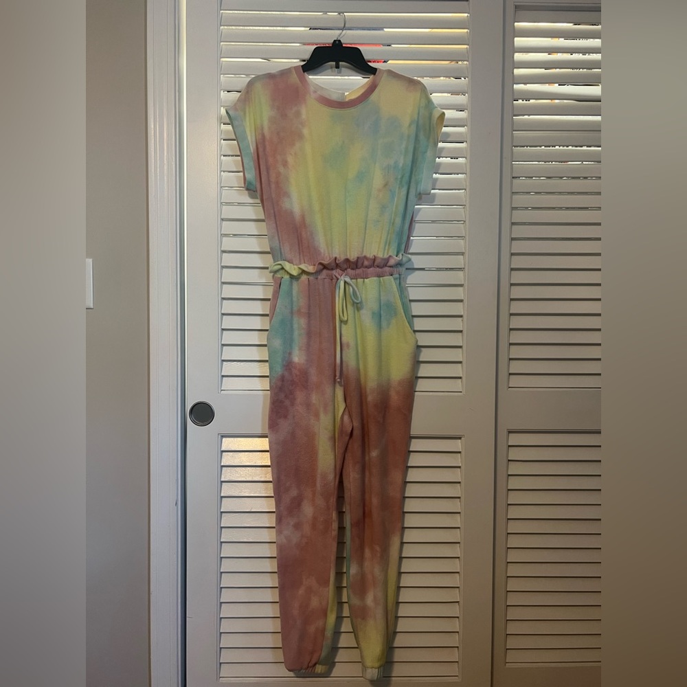 Mauve Tie Dye Jumpsuit with pockets 
Brand: Cherish